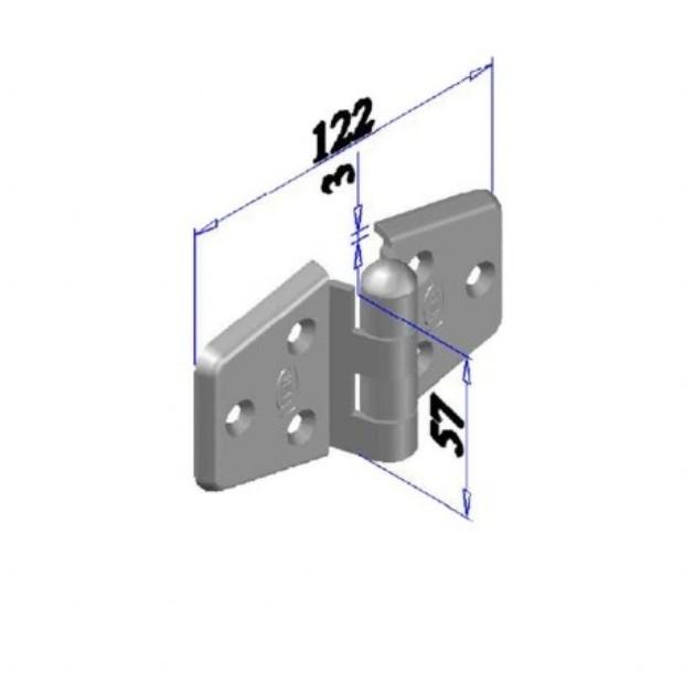 Engsel Tengah Pintu Garasi Wina W 300