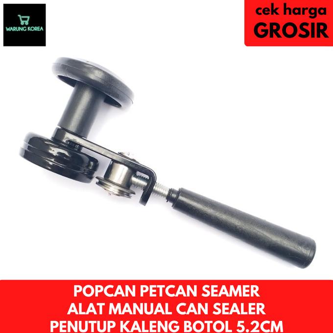 POPcan PETcan Seamer Alat Manual Can Sealer Penutup Kaleng Botol 5.2cm