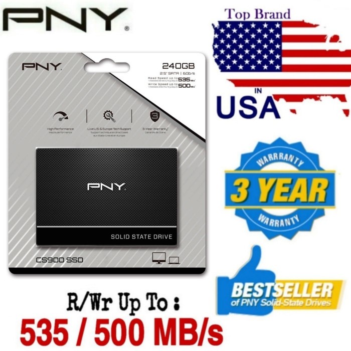 Pny Ssd Cs900 240Gb 2,5Inch Sata 6Gb/S