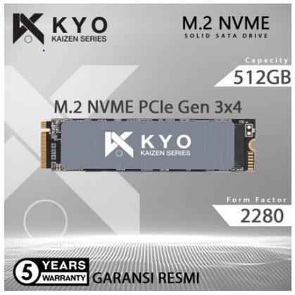 Ssd M2 Nvme / M.2 Nvme/ M2Nvme 512Gb Kaizen Resmi (Garansi 5 Tahun)