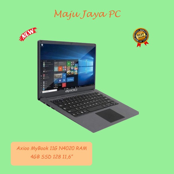 Laptop Axioo Mybook 11G N4020 Ram 4Gb Ssd 128Gb 11,6 Win10 Full Hd Ips