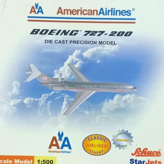 Terlaris Diecast Pesawat Murah Miniatur Pesawat Boeing 727-200