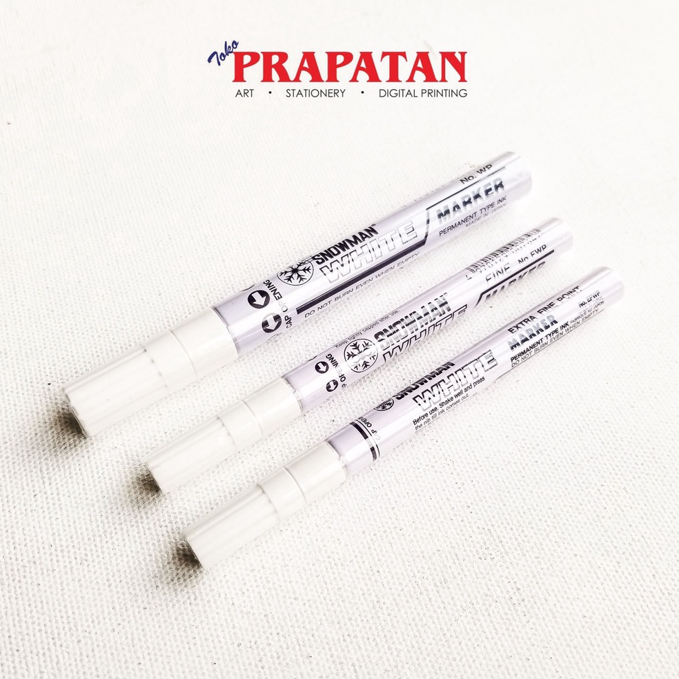 

mjut -62 Snowman White Marker / Spidol Putih Snowman 234