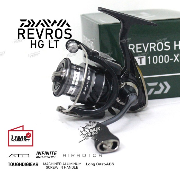 Terlaris Reel Daiwa Revros Hg Lt [2020] Power Handle Garansi 1000 - 6000