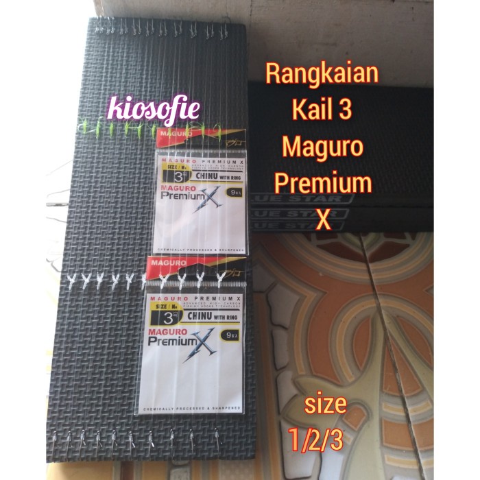 Bestseller Kail Pancing Ikan Mas Maguro Premium X Rangkaian 3 Isi 10Pcs+Spon
