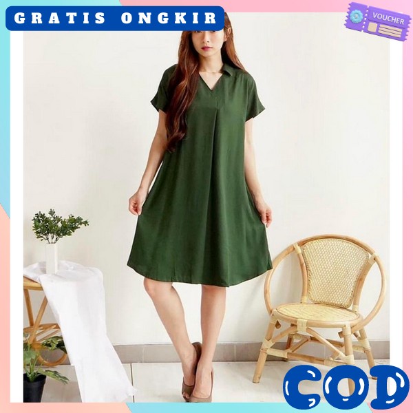 Bj Guan Ulang Tahun Deess Seksi Selutut Pakaian Natalan Gaun Drees Pesta Dresh Santai Rumahan Dreed 