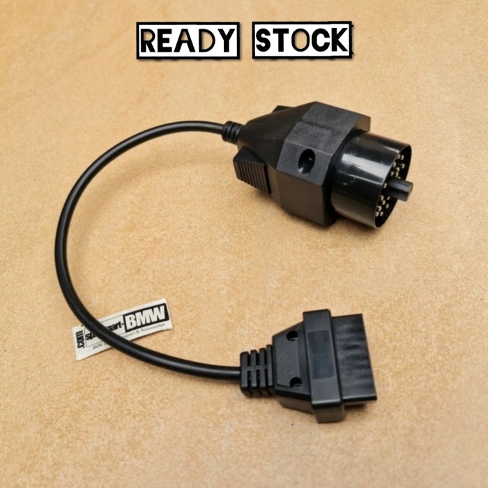 kabel socket adaptor scanner BMW OBD2 16 pin ke OBD bulat 20 pin