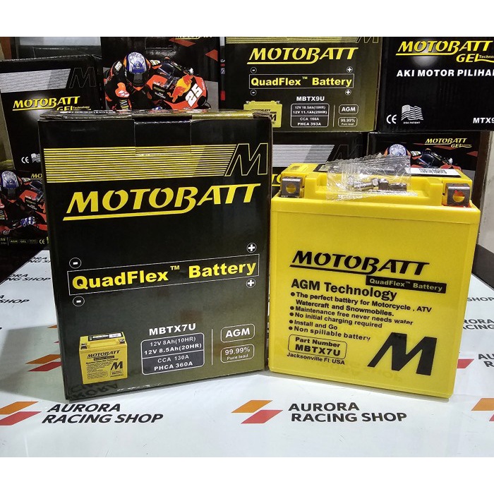 AKI MOTOBATT QUADFLEX MBTX7U W175 / KLX 150 / KLX 250 - 12V8AH terpopuler