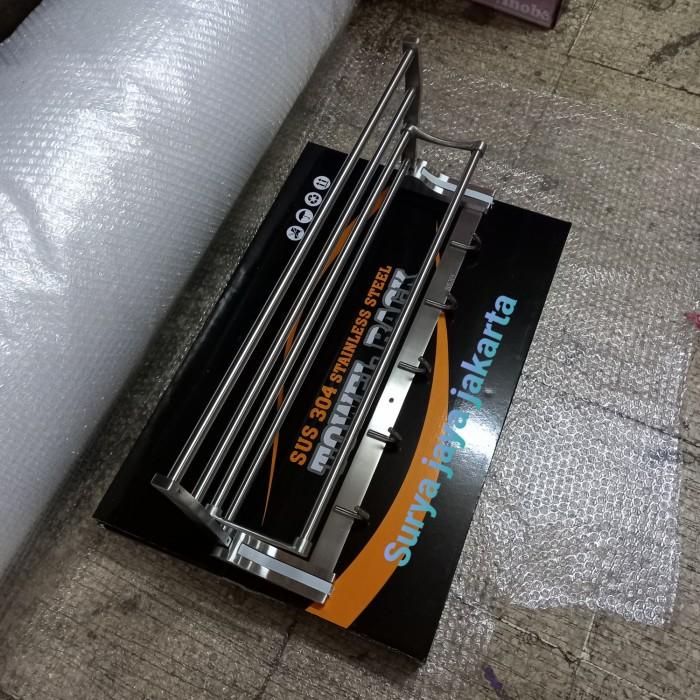 Gantungan Handuk Stainless 304 Asli / Rak Handuk Stainless Tebal 304