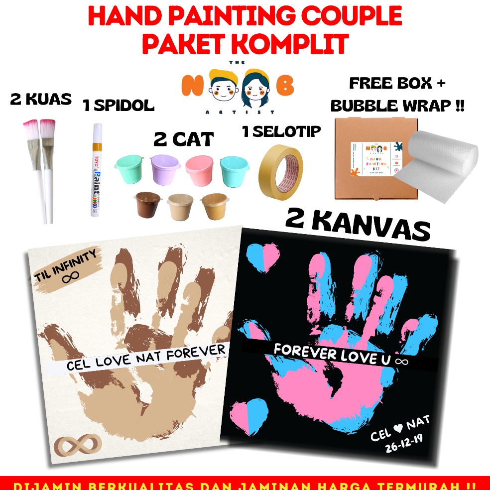 

[CODE BARANG 108CHN] Hand Painting Kit Canvas By The Noob Artist | Kanvas Cap Tangan Couple | Canvas 20x20 cm | Kanvas Lukis Tangan Couple Discount