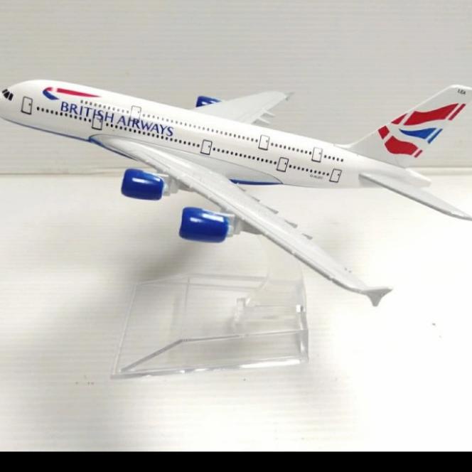 Pesawat Diecast Miniatur Besi British Airways