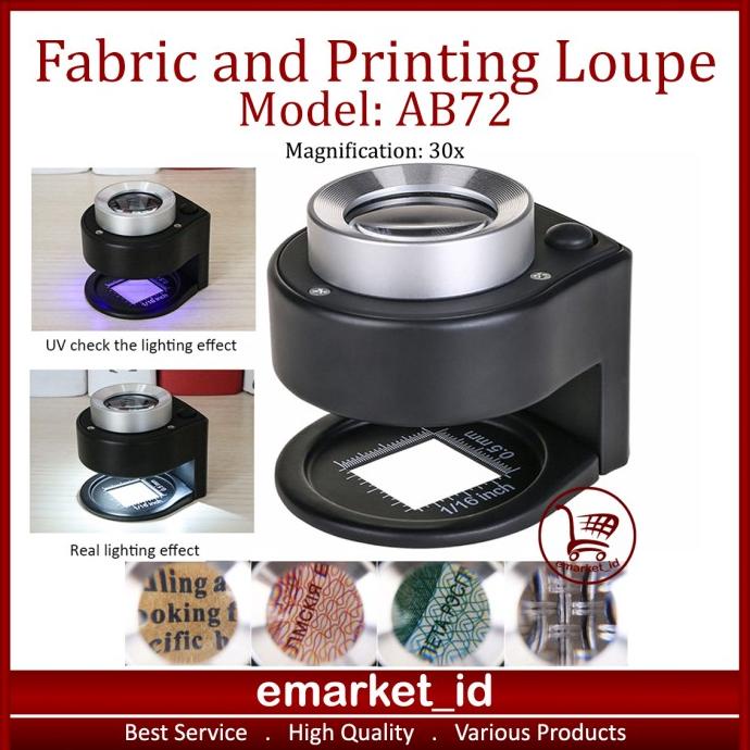 

Kaca Pembesar Kain dan Percetakan AB72 / Fabric and Printing Loupe