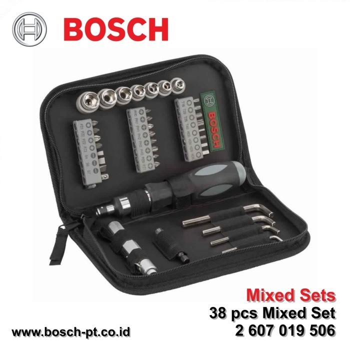 Terlaris Obengku 38 Pcs Mata Obeng Nutsetter & Kunci L Hexagon Set Bosch