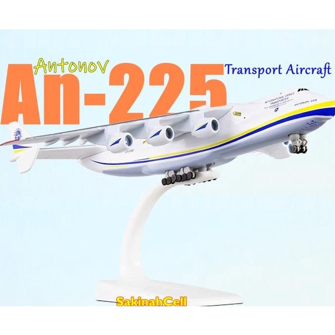 Diecast Antonov An-225 Mriya Pesawat Cargo Miniatur