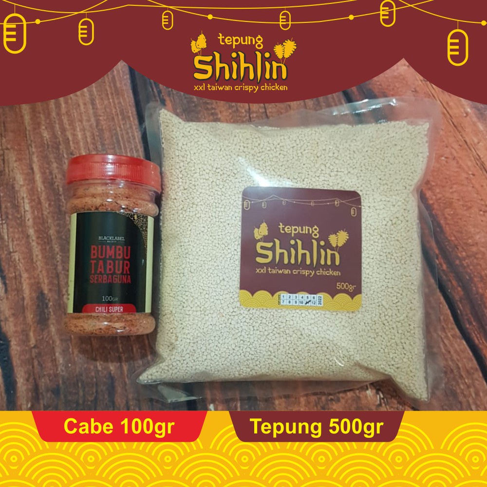 

Paket Tepung Shihlin / Tepung Taiwan / Tepung Crispy Dan Bumbu Tabur Cabe 100Gr