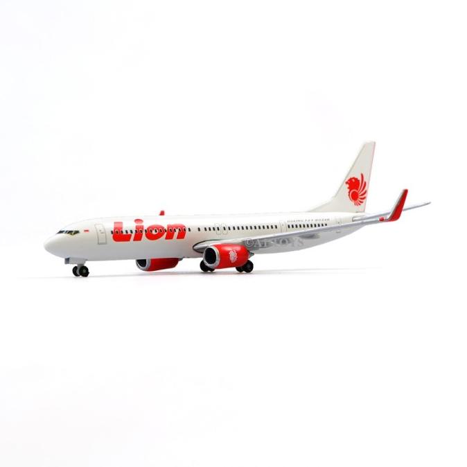 Miniatur Diecast Pesawat Lion Air B737-900Er Herpa 9 Cm 1:500