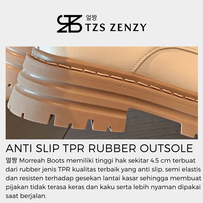 SALE TZS Zenzy Morreah Boots Korea Designed - Sepatu Boots Wanita