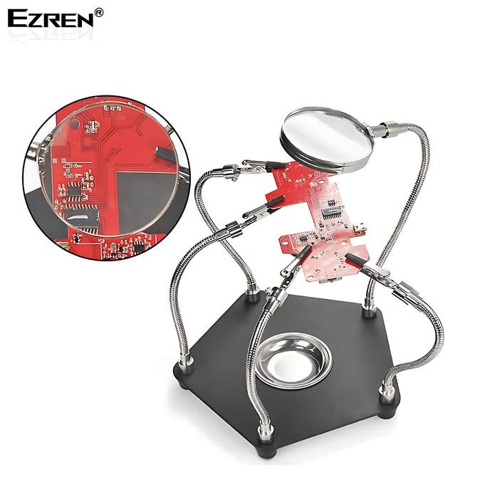 

Ezren TE-806 Kaca Pembesar & Klip Aligator Magnifier PCB Board Repair