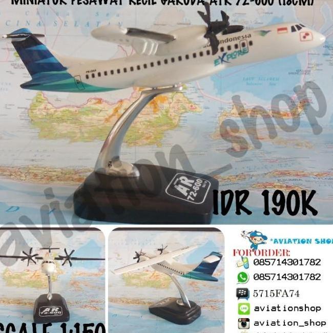 [Dijual] Miniatur Pesawat Atr 72-500 , Atr 72-600 Wings Air , Garuda ,