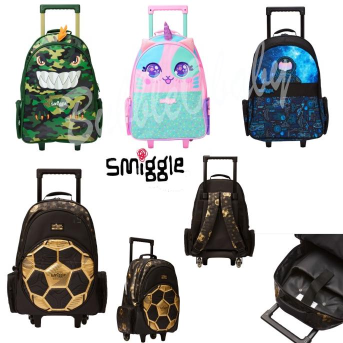 Smiggle Backpack Trolley With Lights Trolley Bag Smiggle Ori Tas Anak