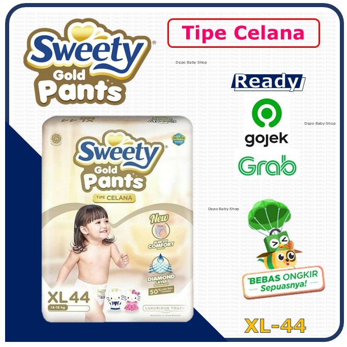 SWEETY GOLD PANTS XL44 POPOK CELANA SWEETY GOLD XL 44