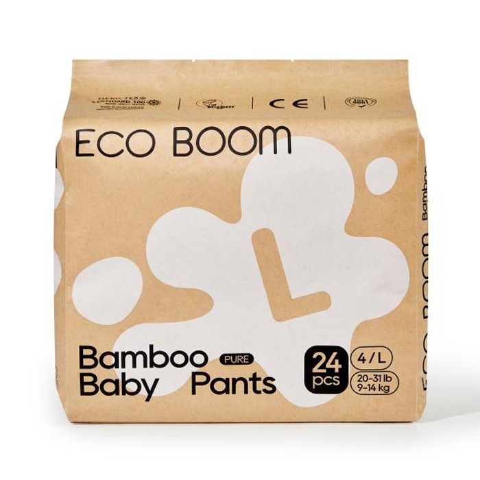 ECO BOOM BAMBOO PANTS DIAPER L24 - POPOK CELANA BAYI ECO FRIENDLY