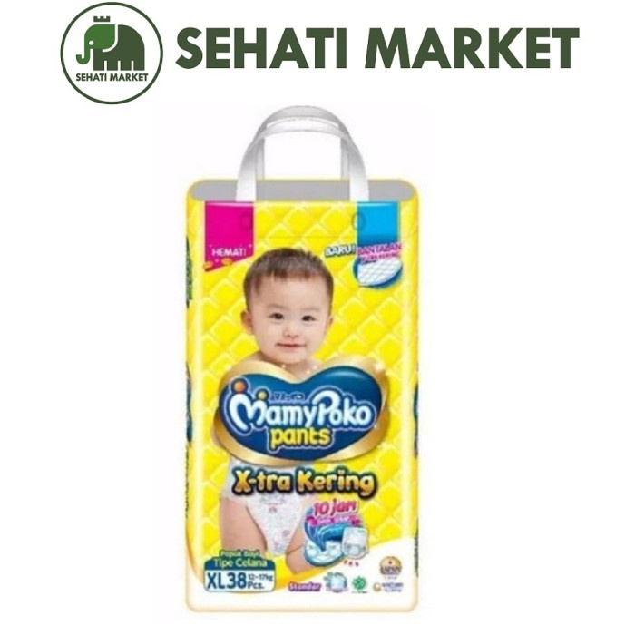 MAMYPOKO PANTS XL38 STANDAR EXTRA KERING XL 38