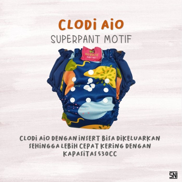 CLODI BAYI MODEL CELANA INSERT BISA DILEPAS KLODIZ SUPERPANT