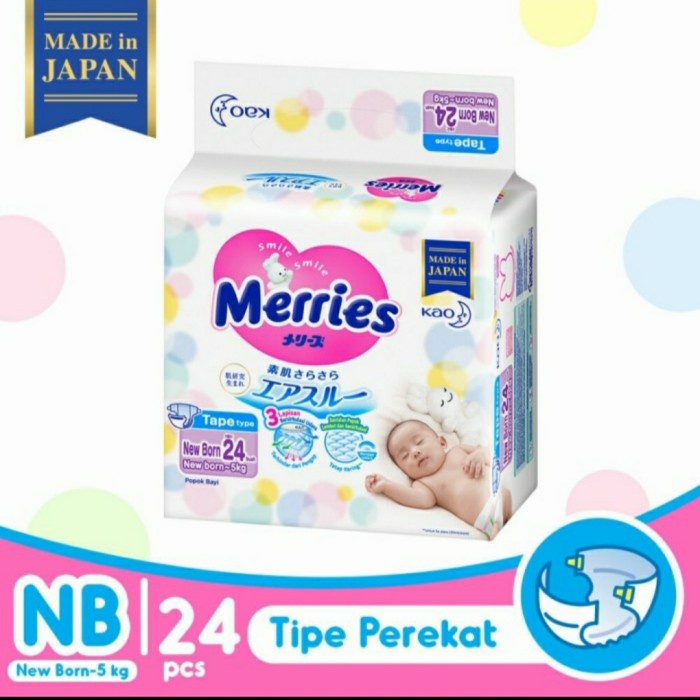 MERRIES NEWBORN 24 PEREKAT / TAPE