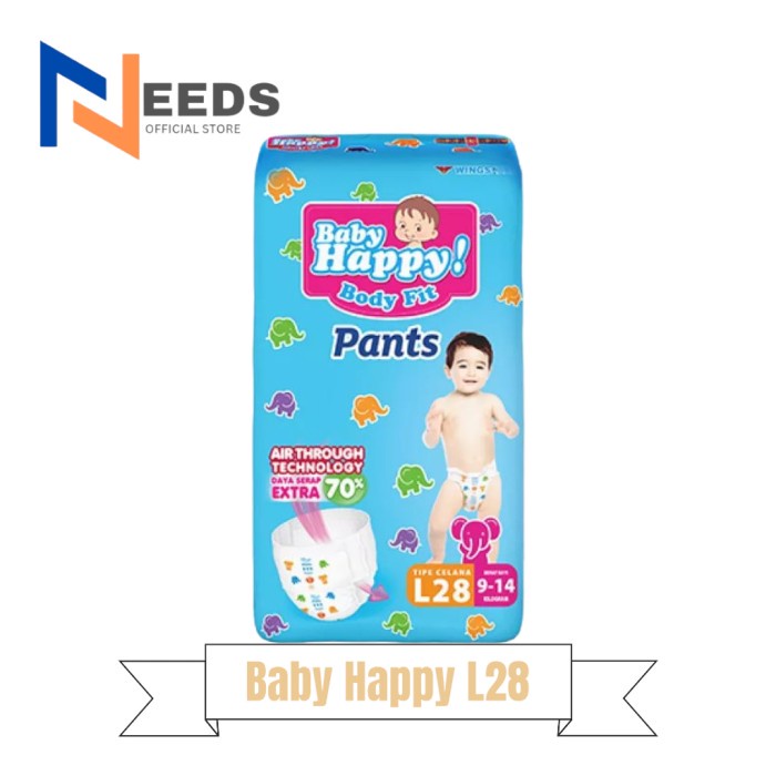 BABY HAPPY PANTS L30 / PEMPERS BABY HAPPY L MURAH