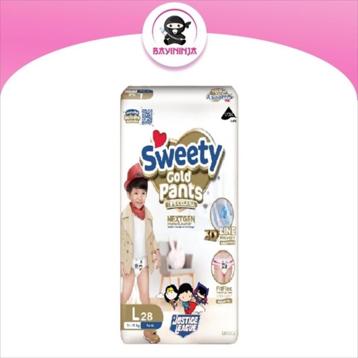 SWEETY PANTZ GOLD POPOK CELANA L28 / L 28