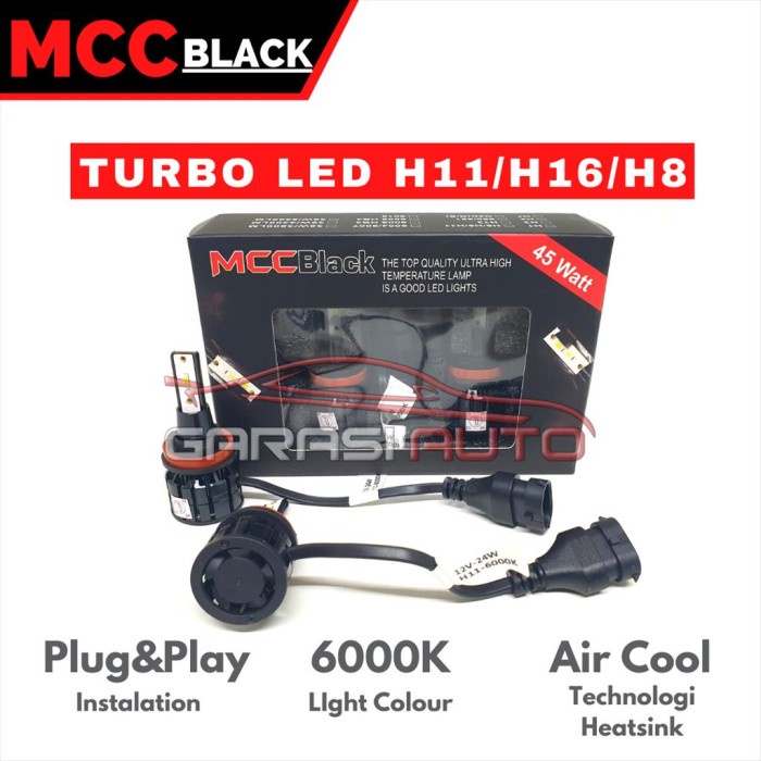 Turbo LED Lampu Foglamp Putih Mobil Jazz Brio Mobilio Bohlam H11 H16 best