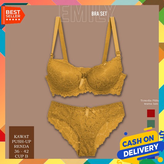 Bra Set Seserahan Cewek Bra Koetang 2Iin1 Behaa Istri Sexy Mewah Sport Beha Celana Dalam Push Up Bis