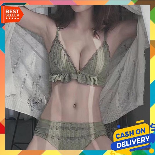 Bra Set Bralette Sexy Lingerie Busa Cewek Murah Seserahan Kawat Behha Set Bh Malam Pertama Menyusui 