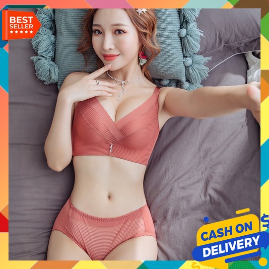Bra Set Kawat Mewah Celana Dalam Underwer Murah Cd Kitang Push Up Busa Cewek Hot Pakaian Dalam Koeta