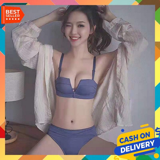 Bra Set Underwer Perempuan Kotang Cewek Lingerie Istri Daleman Cewek Korean Style Cd Bera Busa Sport