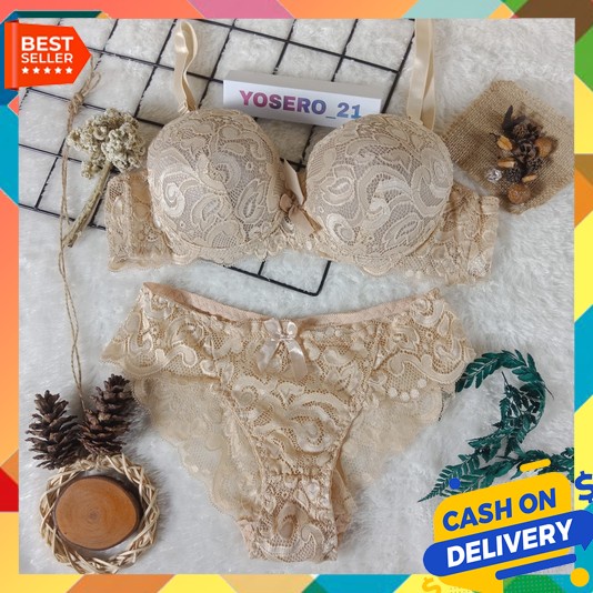 Bra Set Mewah Kawat Baju Renang Koetang  Behha Dalaman Wanita Kitang 2Iin1 Istri Kutang Cewek Bera C