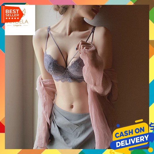Bra Set 2Iin1 Menyusui Jumbo Celana Dalam Sport Beha Kotang Sexy Busa Koetang Kawat Dalaman Korean S