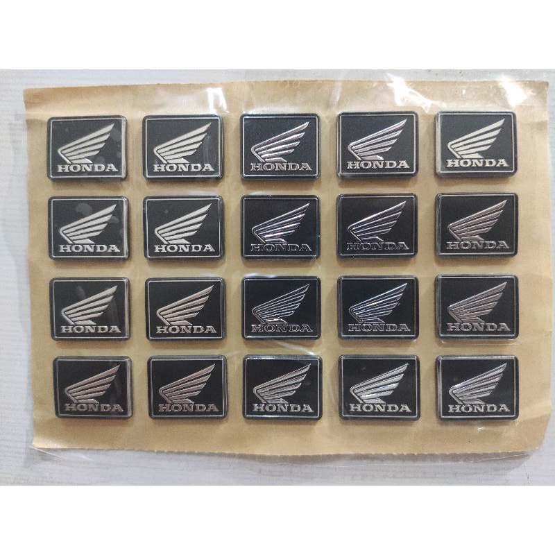 EMBLEM LOGO STIKER SAYAP WING HONDA KECIL TIMBUL
