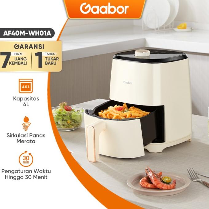 Gaabor Air fryer 4L Low Watt Pengorengan Tanpa Minyak