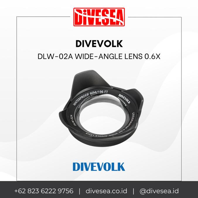 Divevolk DLW-02A Underwater Wide-angle Conversion Lens 0.6x