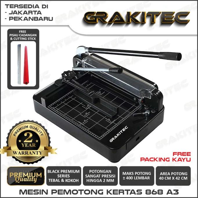 

Mesin Thick Layer Paper Cutter A3 868 - Mesin Pemotong Kertas 1 rim