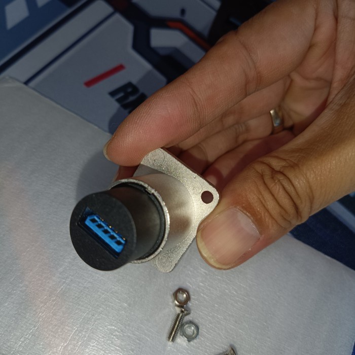 Socket Metal Mounting Usb 3.0 Konektor Female To Female Not Neutrik