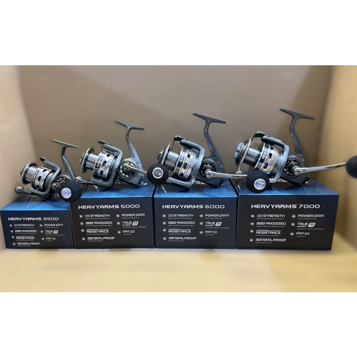 Terlaris Reel Spinning Tridentech Heavyarms 3500 Salt Water Metal Body Grosir