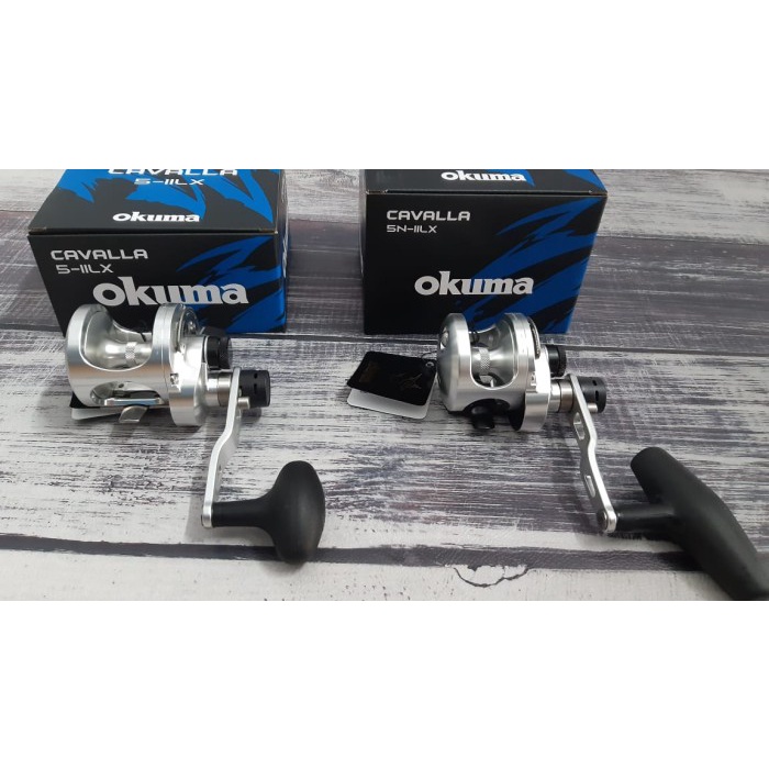 Terlaris Okuma Cavalla Lever Drag Reel 2 Speed Handle Kiri 5Iilx, 5Niilx,12Iilx