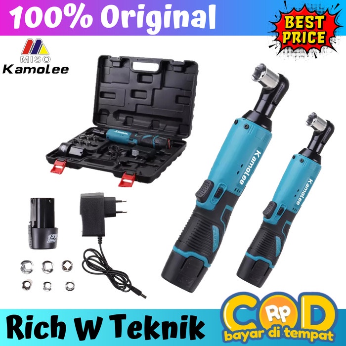 Bestseller Kamolee-Ratchet Wrench 18 Volt/12 Volt-Kunci Pas Elektrik-Kunci Sok