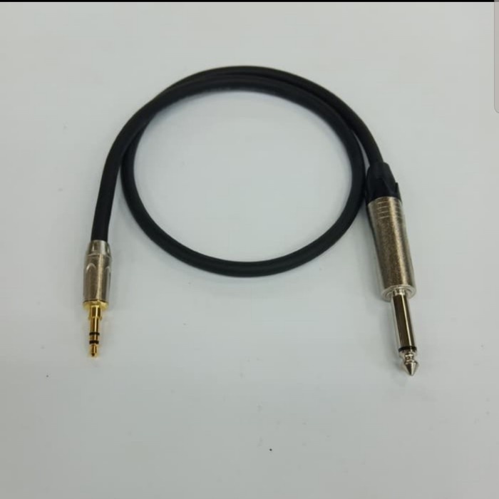 Kabel Audio Canare 2 Meter Jack 3.5 Stereo To 6.5 Akai Mono