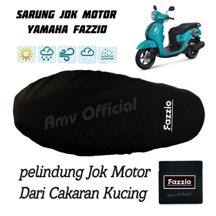 COVER JOK MOTOR FAZZIO WATERPROOF / SARUNG JOK YAMAHA FAZZIO