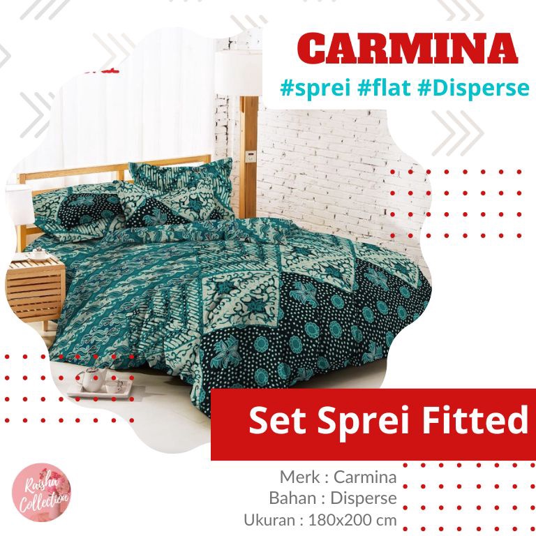 [PROMOZG1X] RC CARMINA Sprei Batik King Size 180x200 Terbaru Motif Kamandaka Cemani Songgoriti Harga