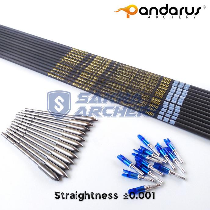 Anak Panah Arrow Alloy Carbon Hybrid ID 3.2mm - Pandarus Elite X10
